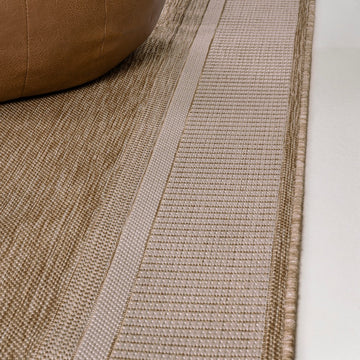 Hali Coastal Casual Wide Stripe Border Area Rug